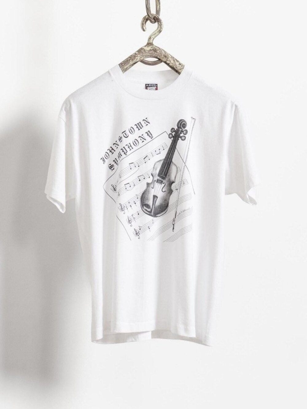 Screen Stars JOHNSTOWN SYMPHONY ORCHESTRA Musical T-Shirt Vintage Violin XL